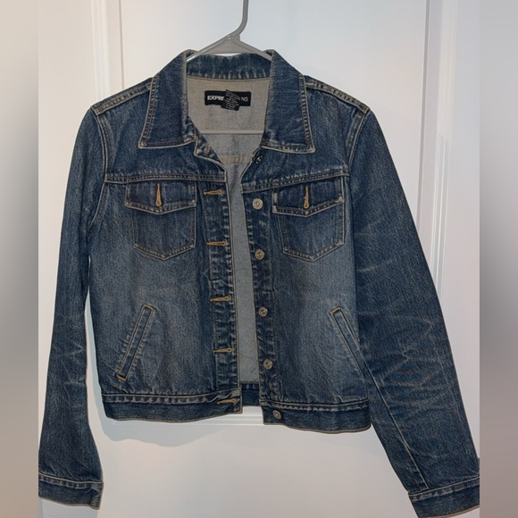 EUC Express denim jacket size Medium - Picture 1 of 8